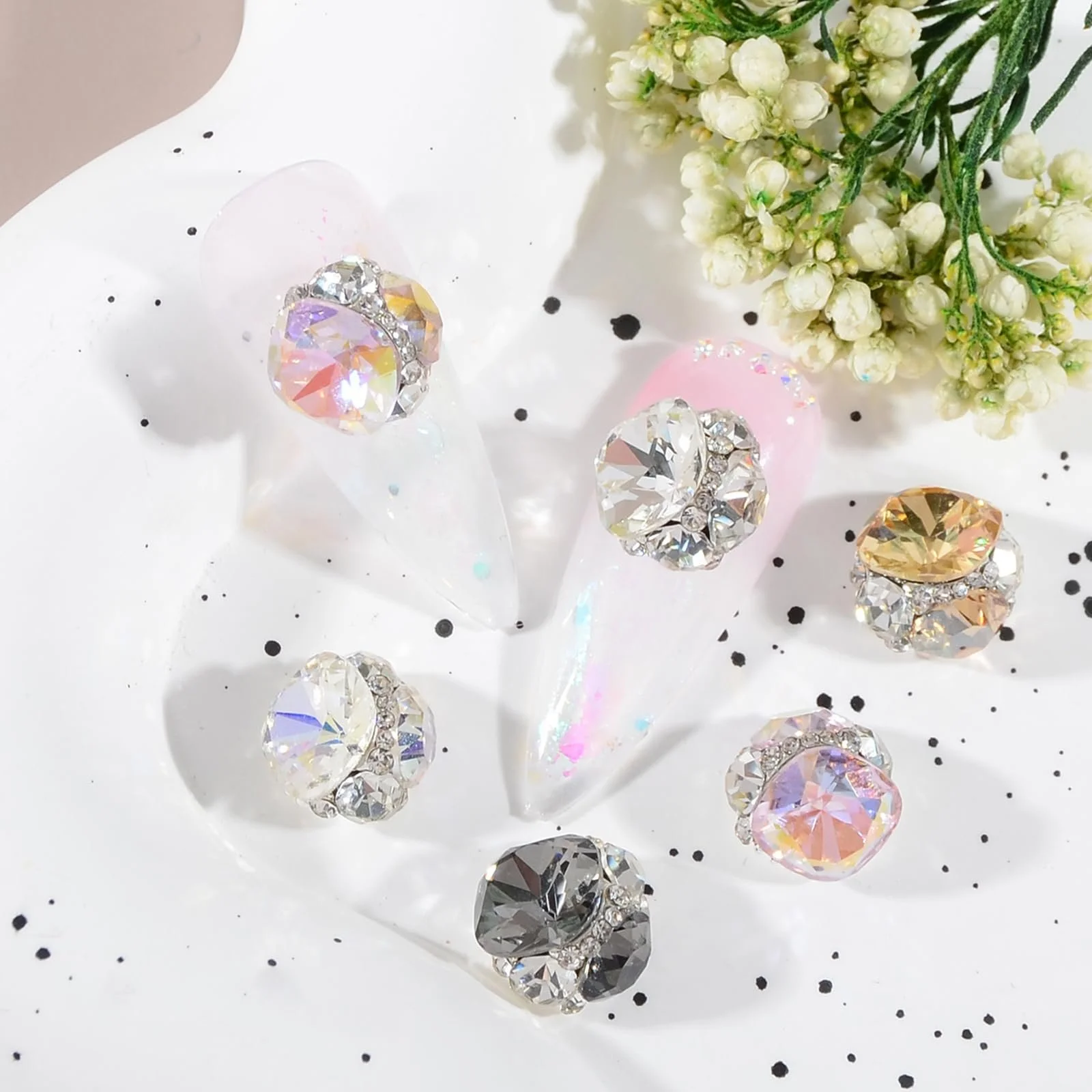 3D Стразы для ногтей Металлические заклепки, украшения, 10 шт., фото №4