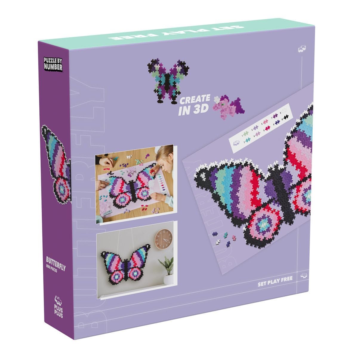 Конструктор-пазл Plus-Plus 9603915 Puzzle Butterfly 800 деталей, фото №3 Конструктор-пазл Plus-Plus 9603915 Puzzle Butterfly 800 деталей, фото №3