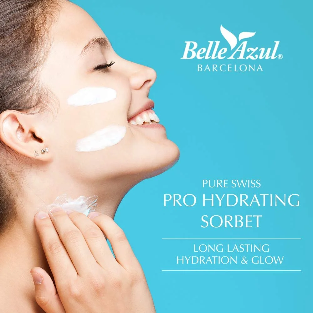 Денний крем-сорбет Belle Azul Pro Swiss Hydrating з гіалуроновою кислотою та вітаміном C 50 мл, фото №3 Денний крем-сорбет Belle Azul Pro Swiss Hydrating з гіалуроновою кислотою та вітаміном C 50 мл, фото №3