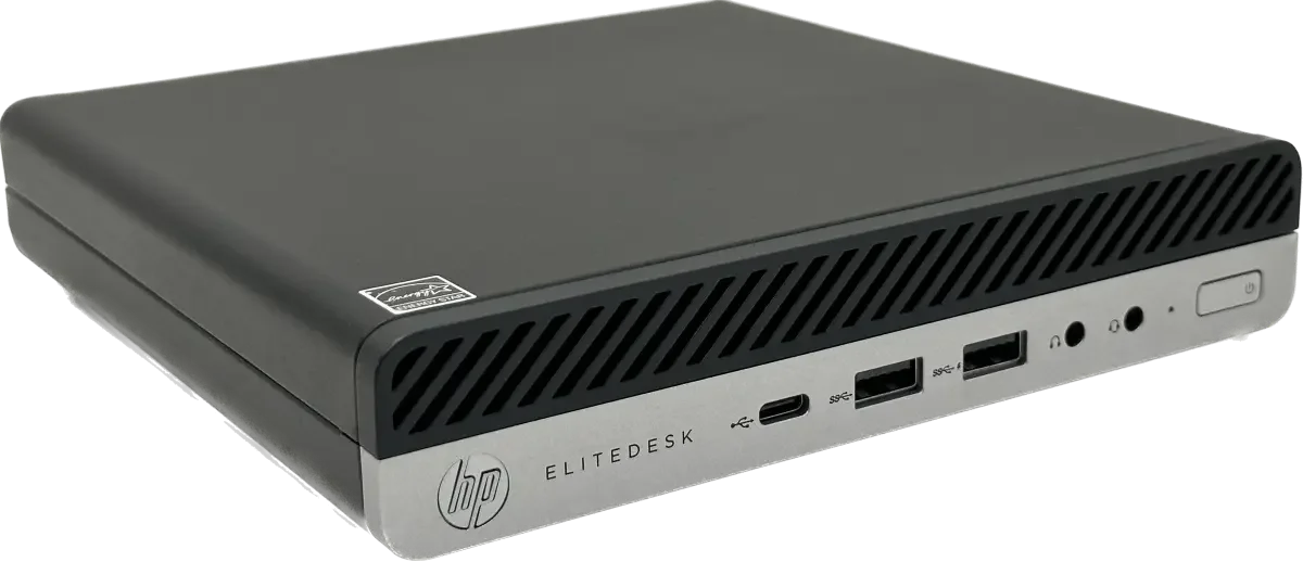 Міні ПК HP EliteDesk 705 G4 / AMD Ryzen 5 PRO 2400GE / RAM 8GB / SSD 256GB / 1 x LAN / Wi-Fi 5 / Windows 11 Pro / Чорний, фото №2