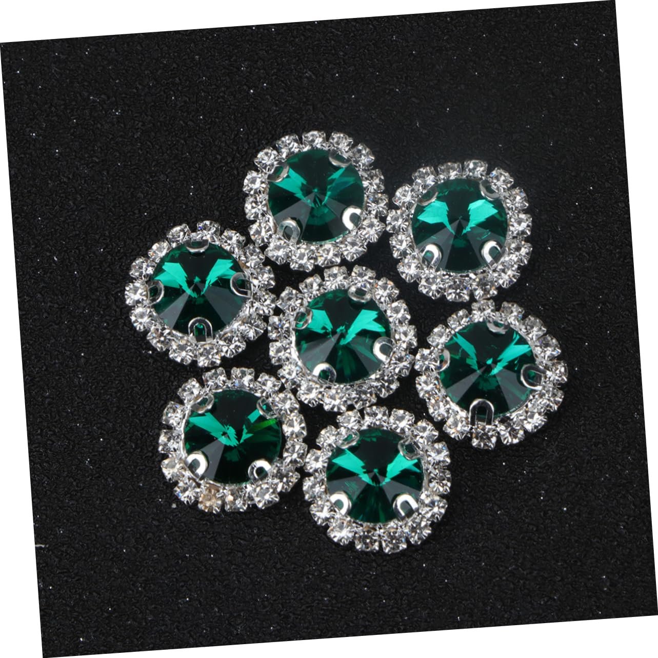 Стразы Плоские Кристаллы Разноцветные 40 шт, фото №9