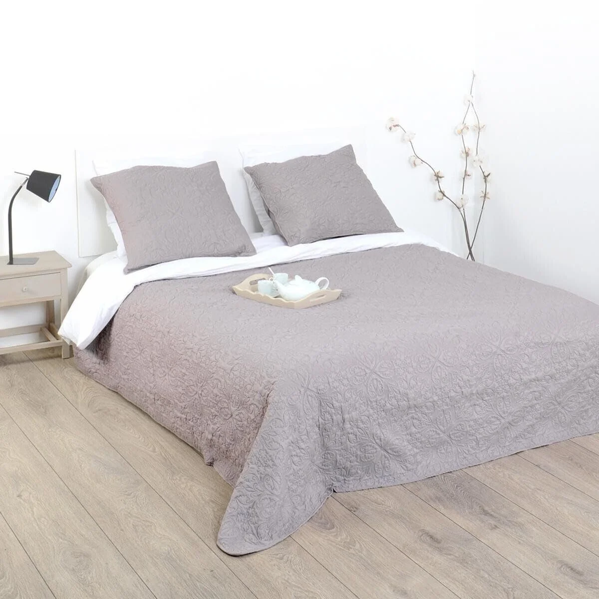 Покрывало на кровать 2 наволочки стеганое Мягкое и теплое Большое, фото №6