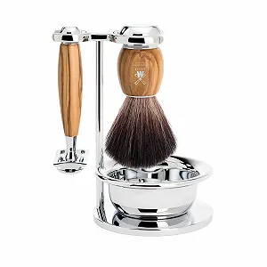 Набор для бритья Mühle S 21 H 330 SSR с чашей и закрытым гребнем Olive wood - Фото 1