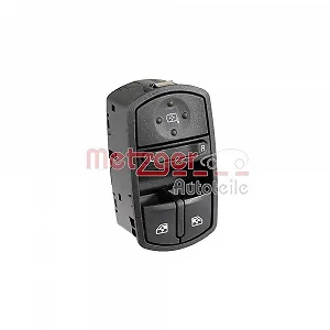Перемикач склопідйомника METZGER 0916984 для OPEL GENERAL MOTORS, з боку водія - Фото 1