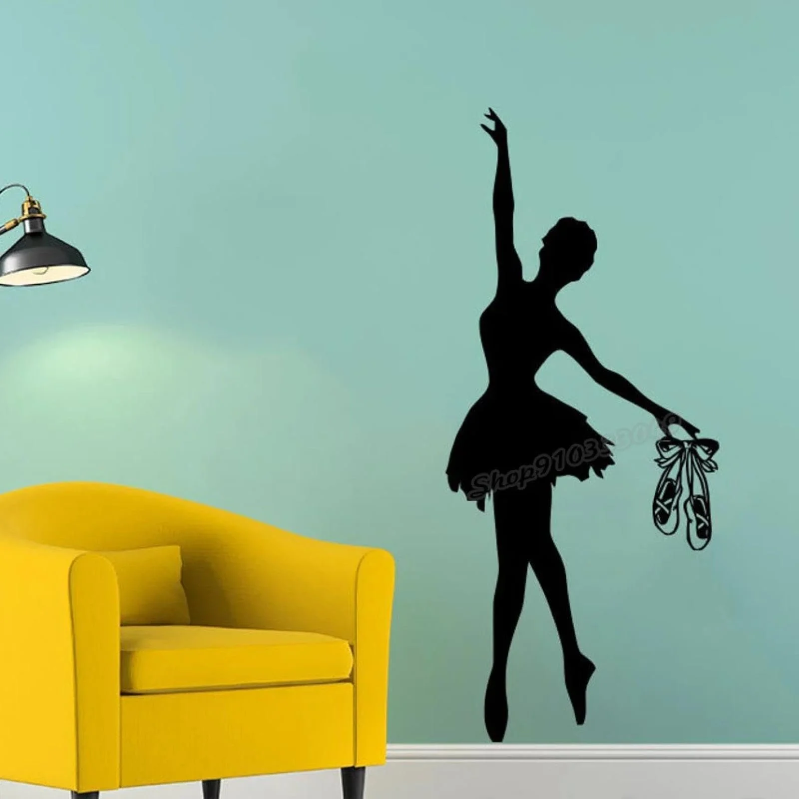 Настінна наклейка Ballet Ballerina Dancer Gymnastics Dance Studio, фото №1 Настінна наклейка Ballet Ballerina Dancer Gymnastics Dance Studio, фото №1