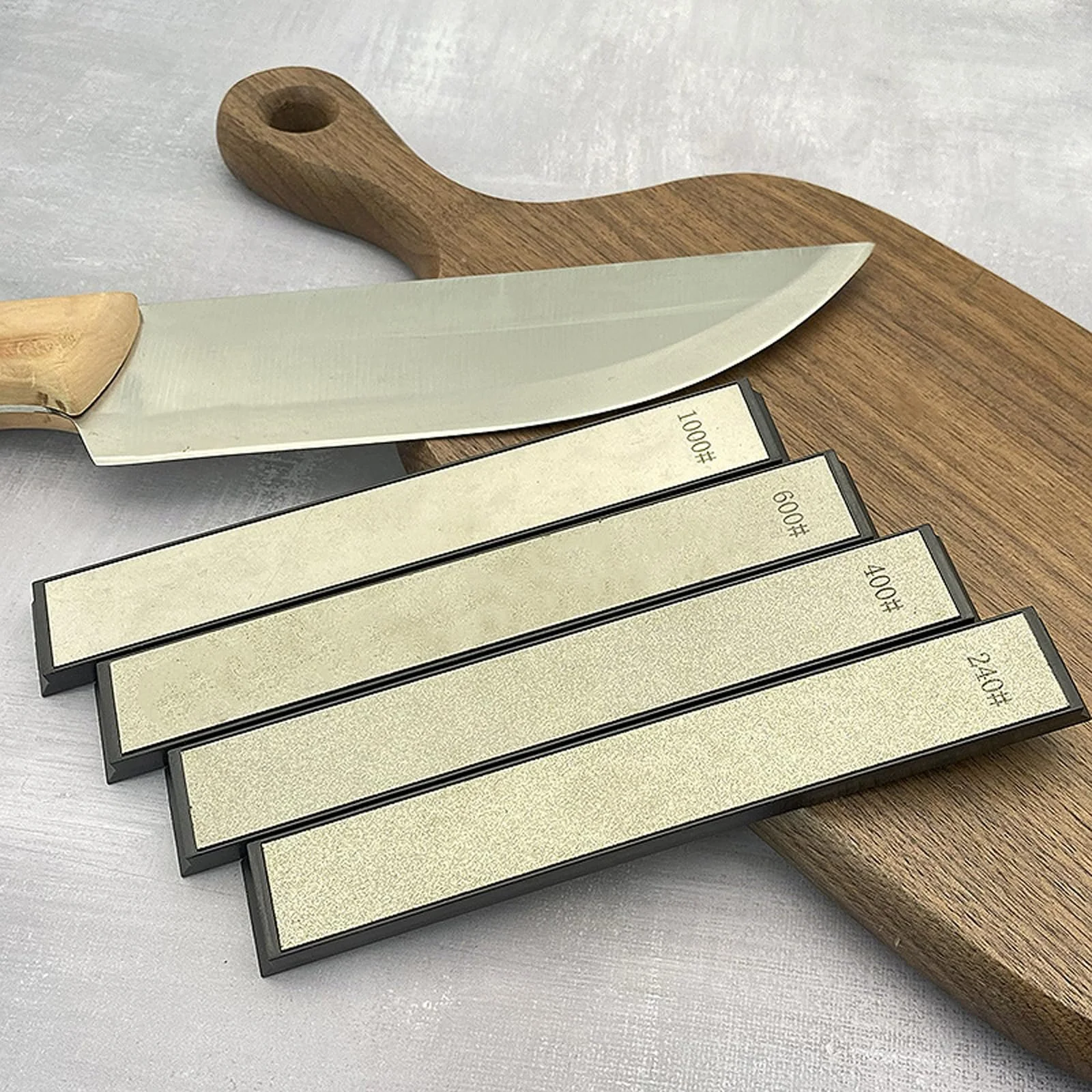 Система для заточування ножів 6 штук камені 180/400/1500/3000 грит, фото №8