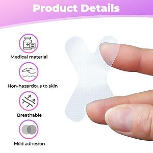 Смужки для рота (120 шт. в упаковці) від хропіння (Х-тип). synthetic.ua - Фото 1