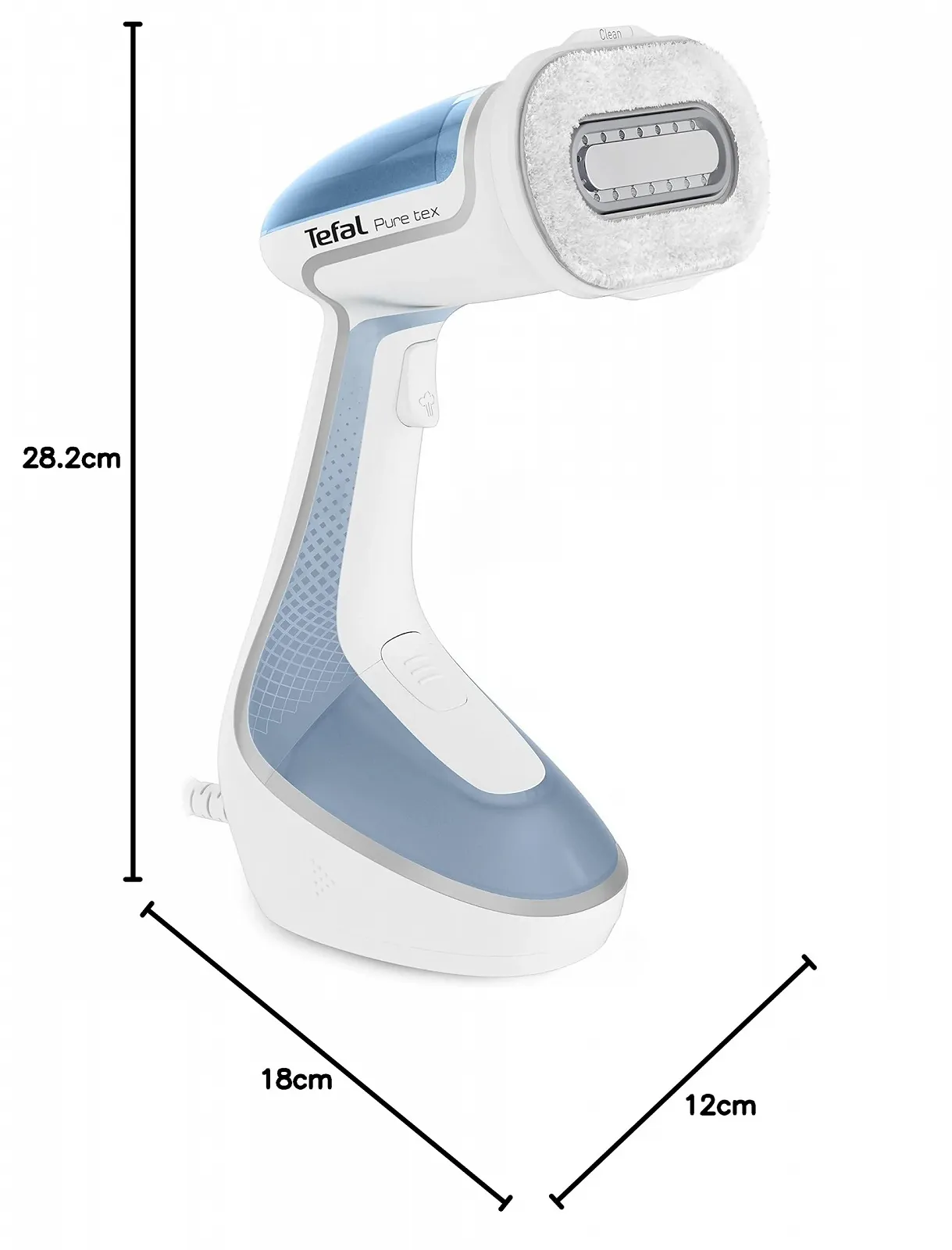 Паровая щетка Tefal Pure Tex DT9531 4-в-1 Белый/Голубой, фото №11