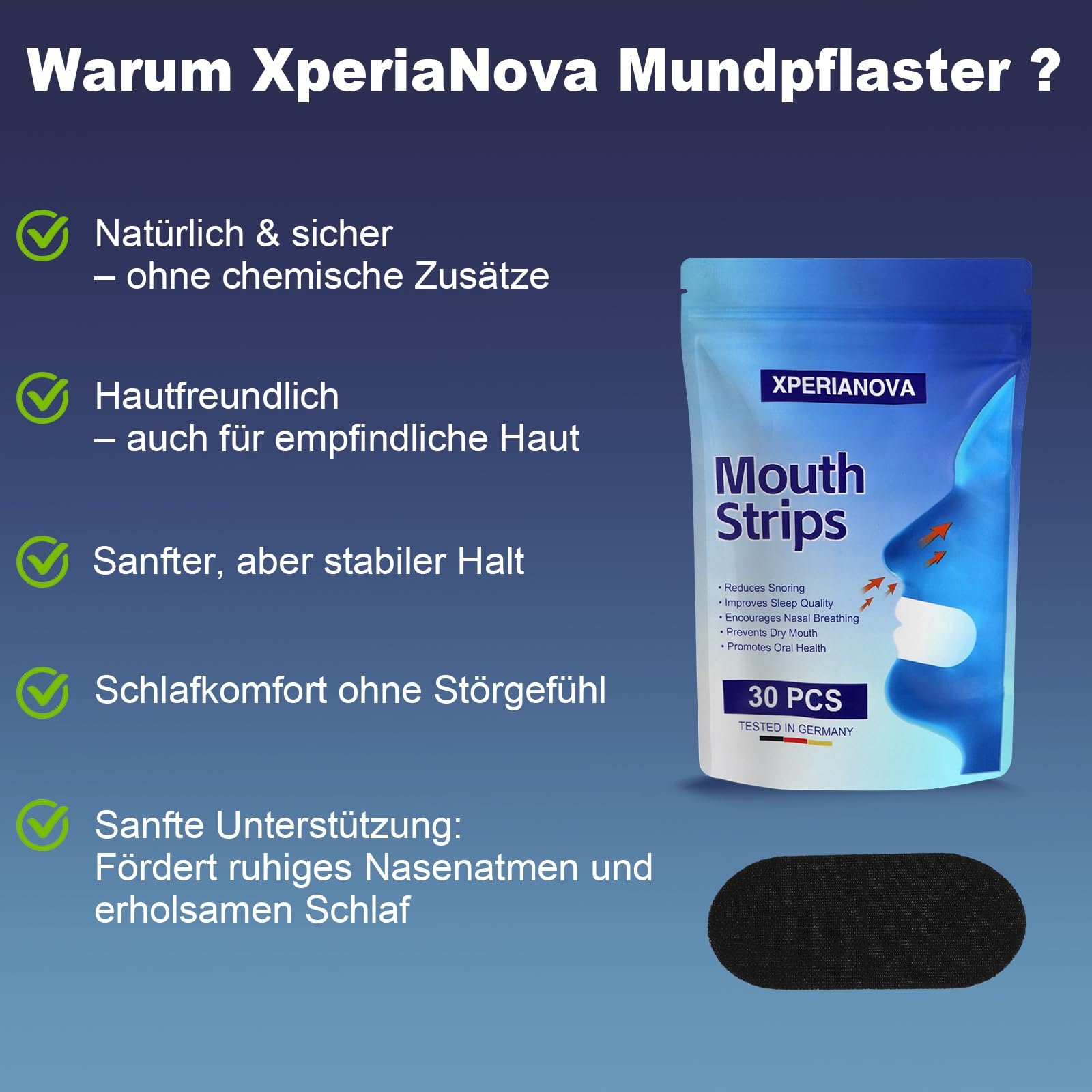 Пластирі для рота проти хропіння  (30 штук в упаковці), фото №7
