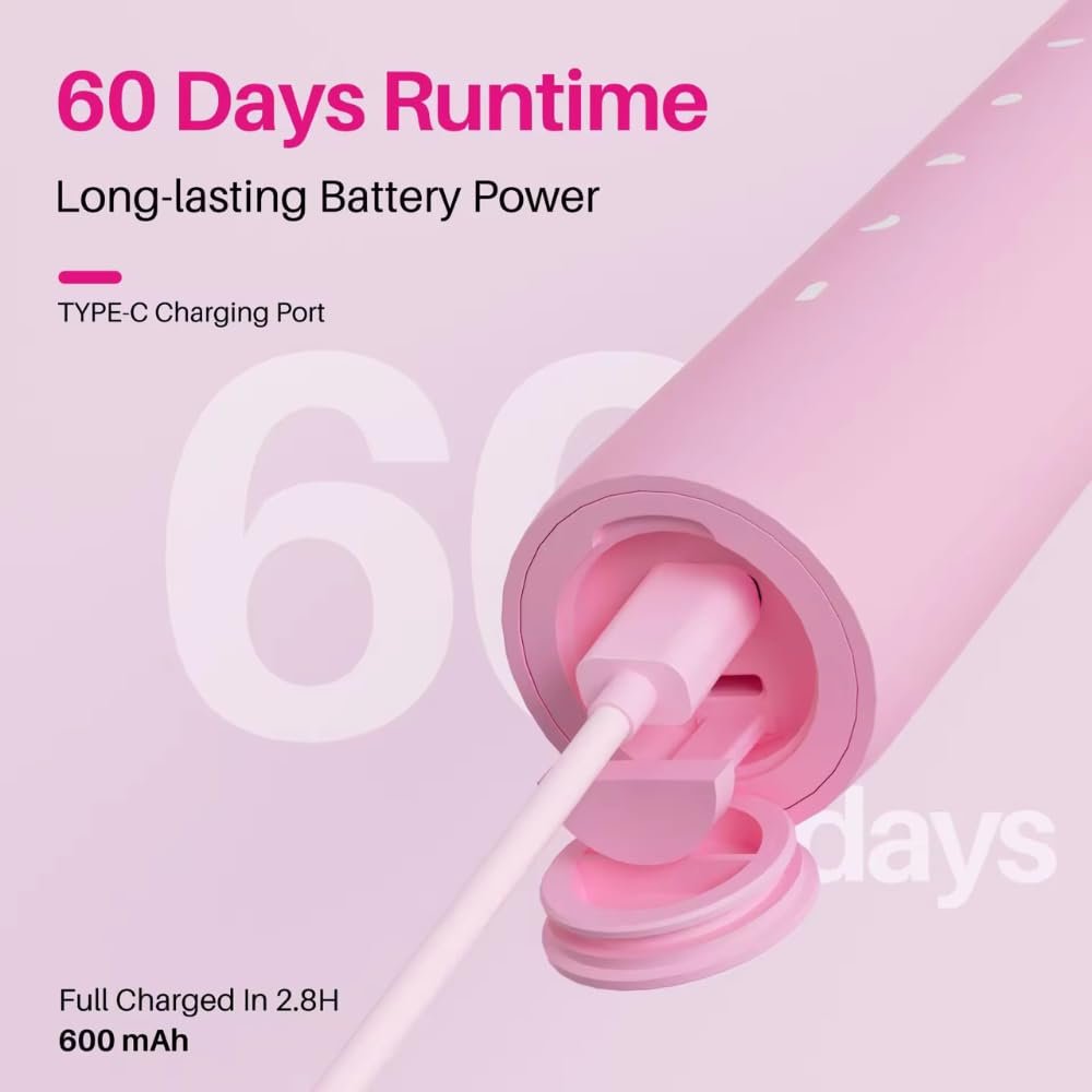 Зубная Щетка Электрическая Smilekit® Sonic 43000 импульсов Фиолетовый, фото №4