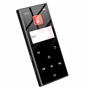 MP3 плеер SWOFY 128GB Bluetooth 5.3, экран 1.8 дюйма, HiFi музыка, с динамиком, FM-радио, функция электронной книги и функция записи Черный - Фото 1