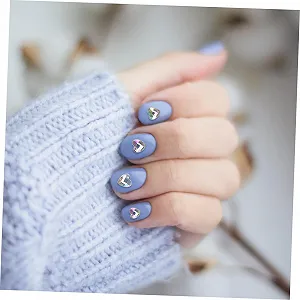 Украшения для ногтей Healvian 3s	 Herzf	 rmige, в форме сердца, наклейки для маникюра, сердца для творческого дизайна ногтей и аксессуары для ногтей, украшения для ногтей в форме сердца, драгоценные камни для synthetic.ua - Фото 1