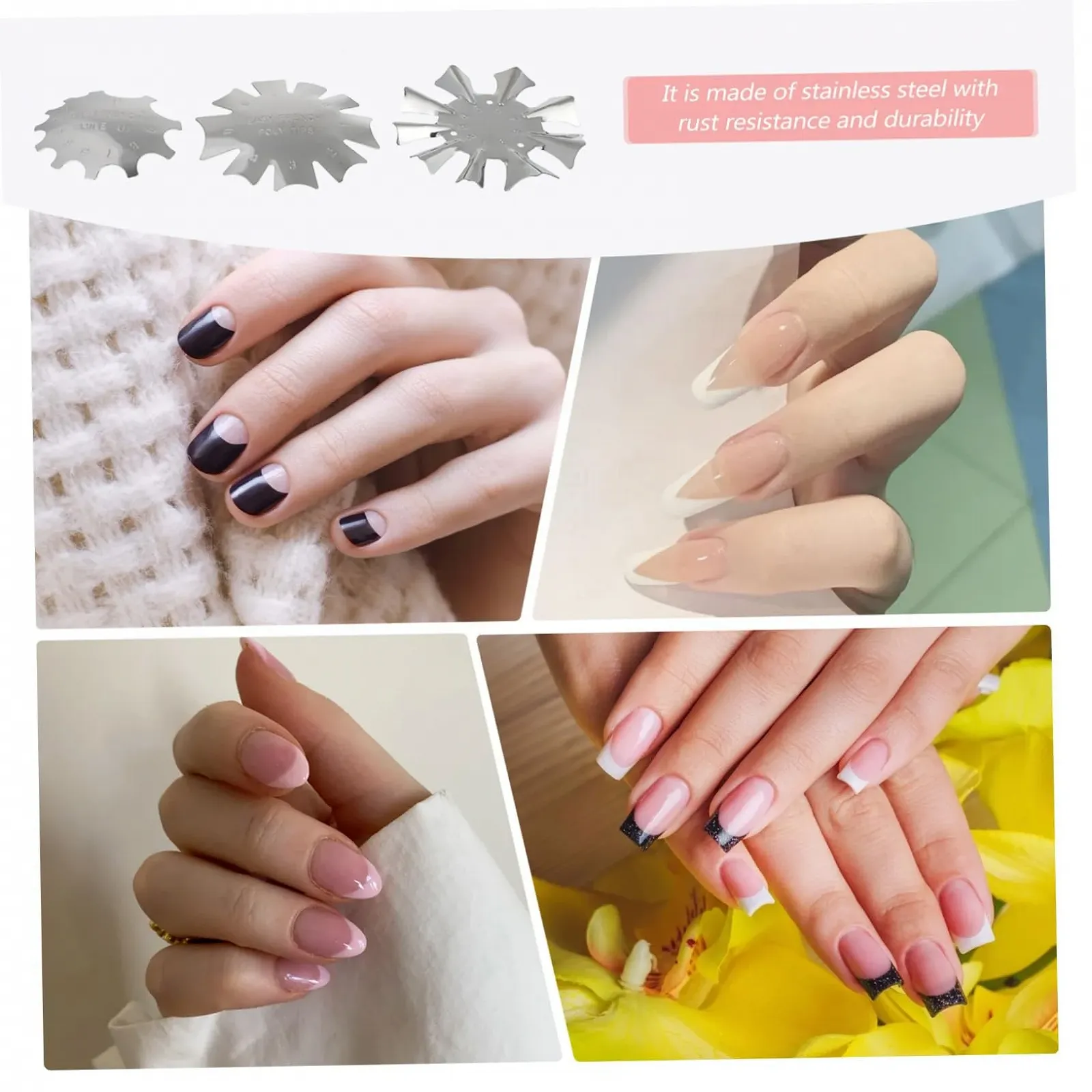 Набор трафаретов для маникюра PACKOVE 3 шт., фото №6