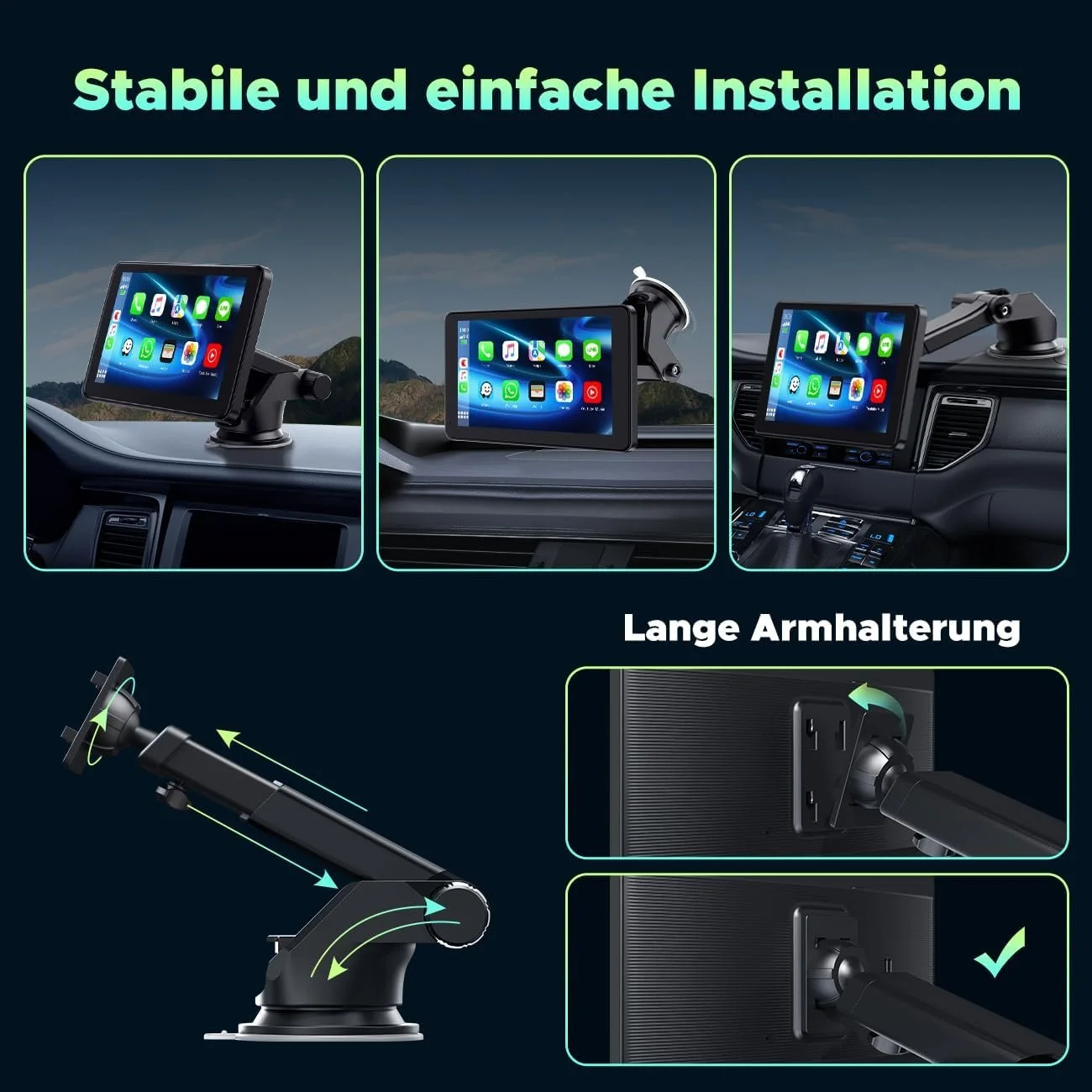 Автомагнітола Lamtto RC08 / 7" / Сенсорна / Apple CarPlay / Android Auto / Bluetooth / WI-FI / GPS / AUX, фото №6