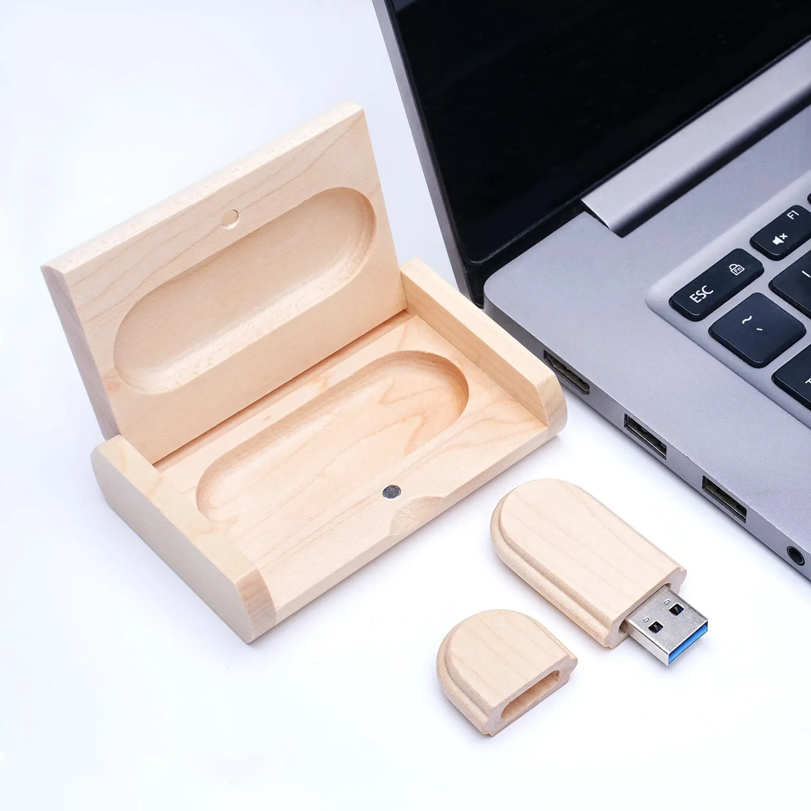 USB-накопичувач Wooden 128 GB USB 3.0 з дерев'яною коробкою Wood, фото №7 USB-накопичувач Wooden 128 GB USB 3.0 з дерев'яною коробкою Wood, фото №7