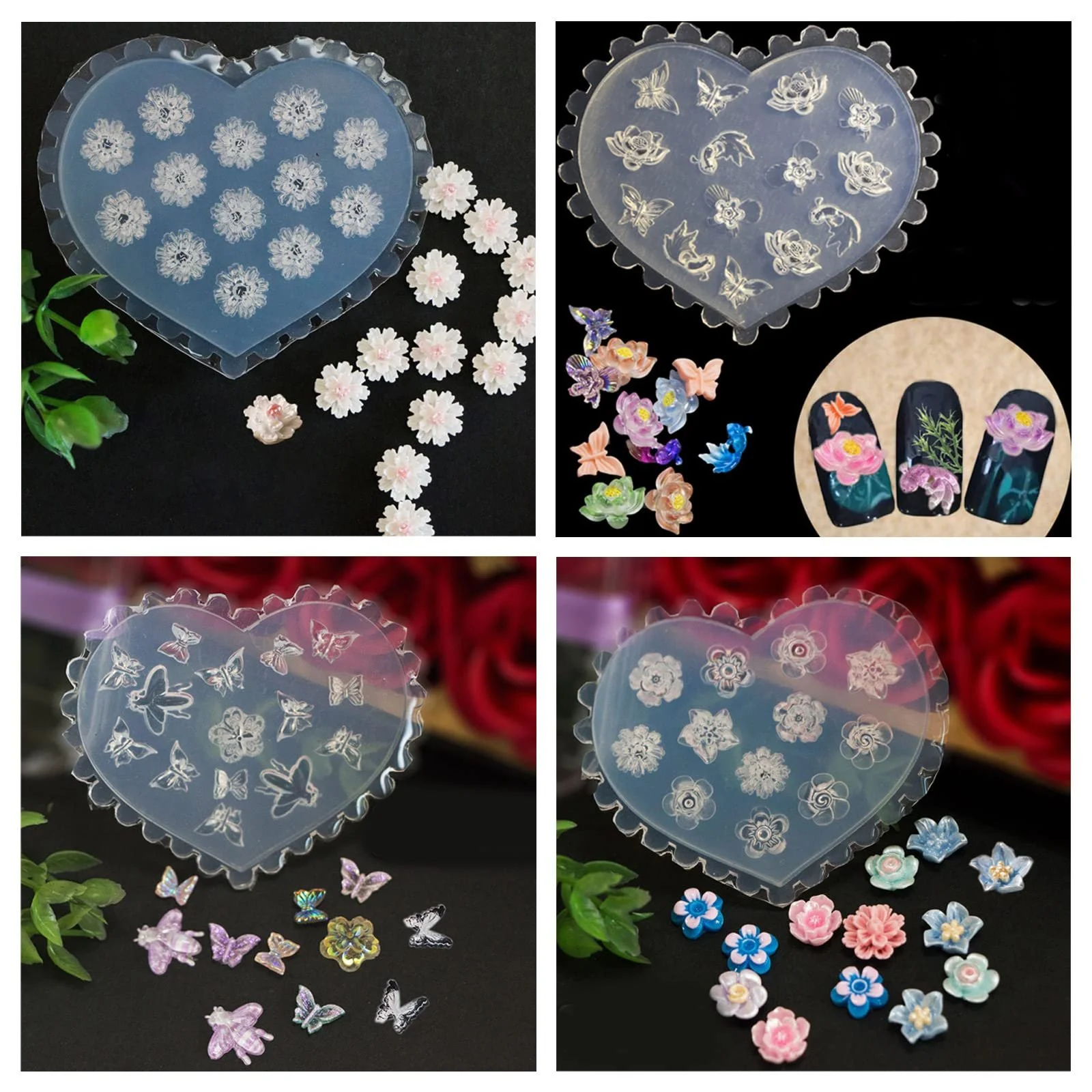 Форма Квітка Силіконова для декорування нігтів 3D, фото №6 Форма Квітка Силіконова для декорування нігтів 3D, фото №6