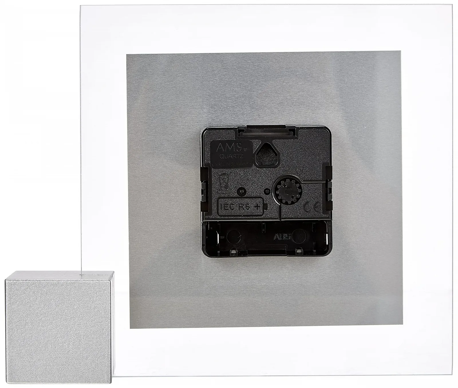 Настільний годинник Quartz AMS, Срібний, 19 x 16 x 4 см, Сучасний, фото №3 Настільний годинник Quartz AMS, Срібний, 19 x 16 x 4 см, Сучасний, фото №3