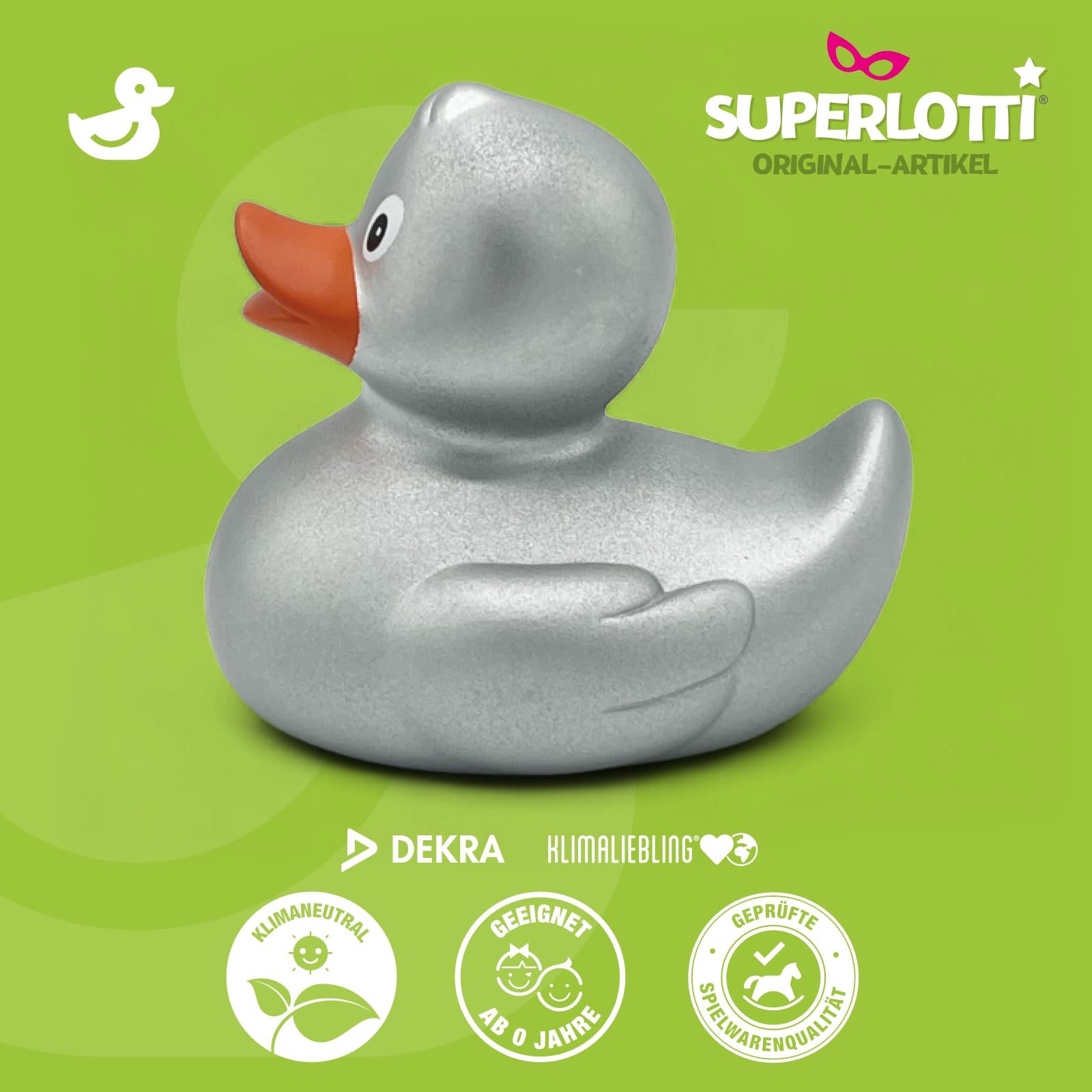 Качка для ванни Superlotti Steffi срібна, оригінальна, фото №7