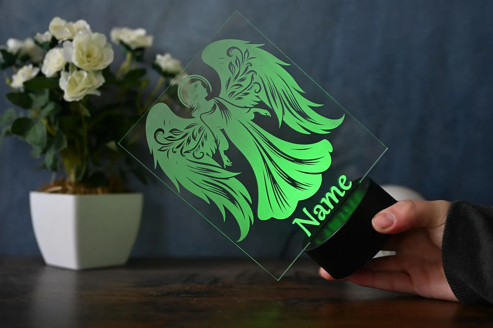 Настольная лампа LED Персонализированная Ангел 000000004, фото №4