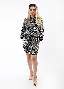 Платье NÜ Denmark S Черно-белый (GDG-532323-Black-and-white) synthetic.ua - Фото 1