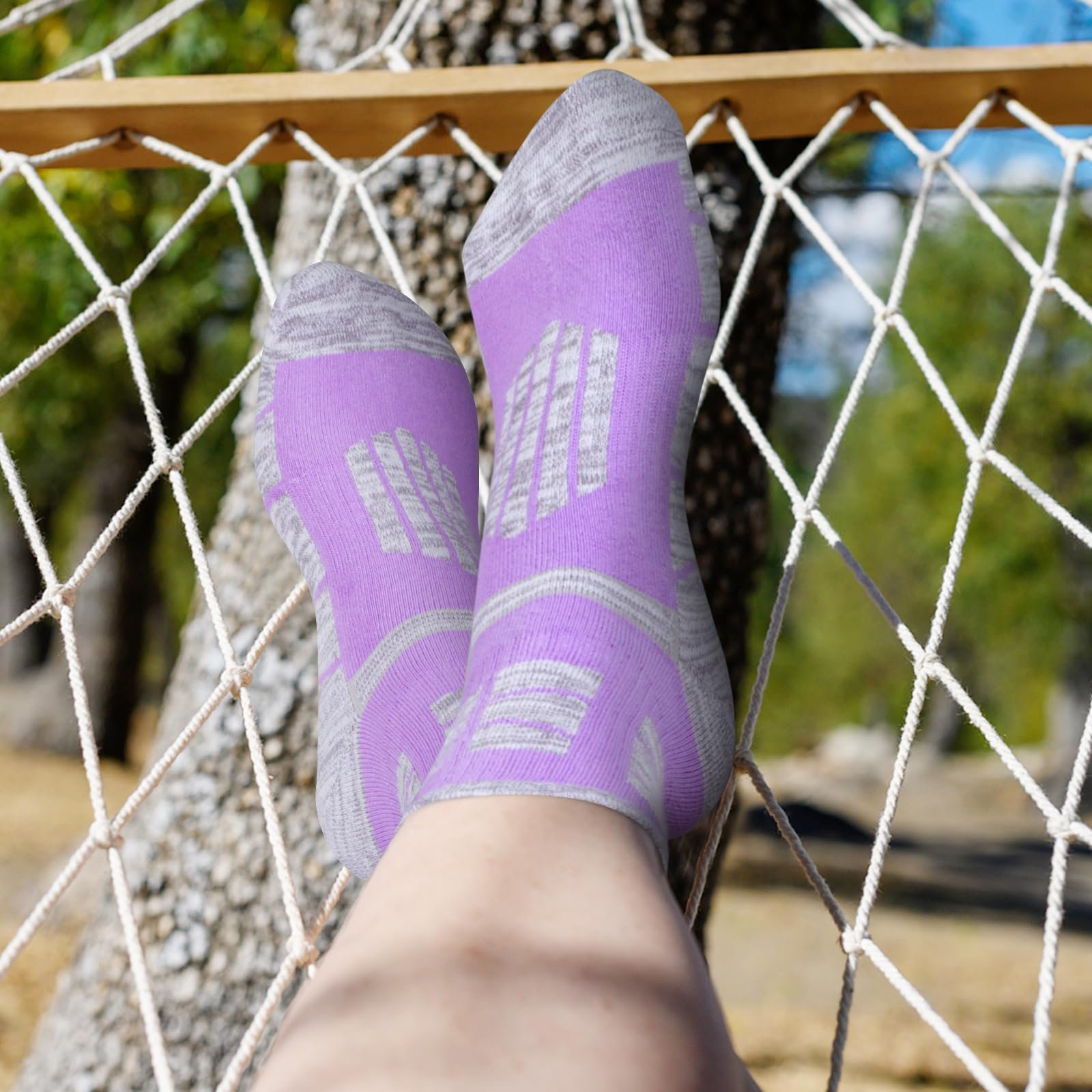 Женские дышащие спортивные носки Yuedge для хайкинга, трекинга, кемпинга, для активного отдыха 3 пары, фото №4