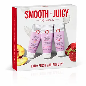 Набір для скрабування тіла First Aid Beauty Smooth and Juicy - 3 скраби для тіла в дорожньому форматі - Фото 1