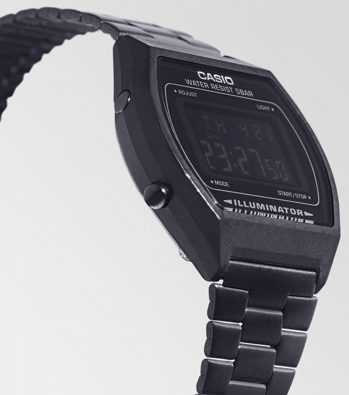 Цифрові Casio Колекція Iconic Vintage B640WB-1B Кварцові Гума 50 м Водонепроникні, Браслет, фото №2