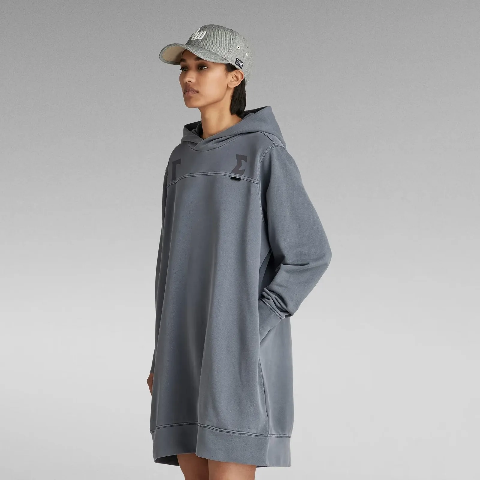 Женское платье G-Star RAW Gamma Sigma Loose Hooded Sweat Dress - XS, фото №2 Женское платье G-Star RAW Gamma Sigma Loose Hooded Sweat Dress - XS, фото №2