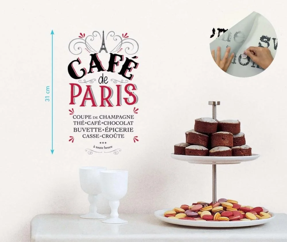 Перевідна наклейка DRAEGER PARIS 1886 Café de Paris Паперова декоративна Різнокольорова, фото №2 Перевідна наклейка DRAEGER PARIS 1886 Café de Paris Паперова декоративна Різнокольорова, фото №2