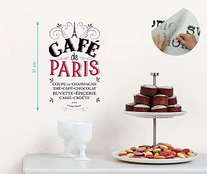 Перевідна наклейка DRAEGER PARIS 1886 Café de Paris Паперова декоративна Різнокольорова synthetic.ua - Фото 1
