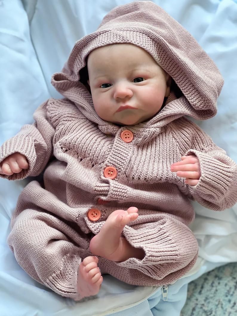 Лялька Zero pam Reborn Lifelike Baby Doll (Khaki Sweater), фото №6 Лялька Zero pam Reborn Lifelike Baby Doll (Khaki Sweater), фото №6