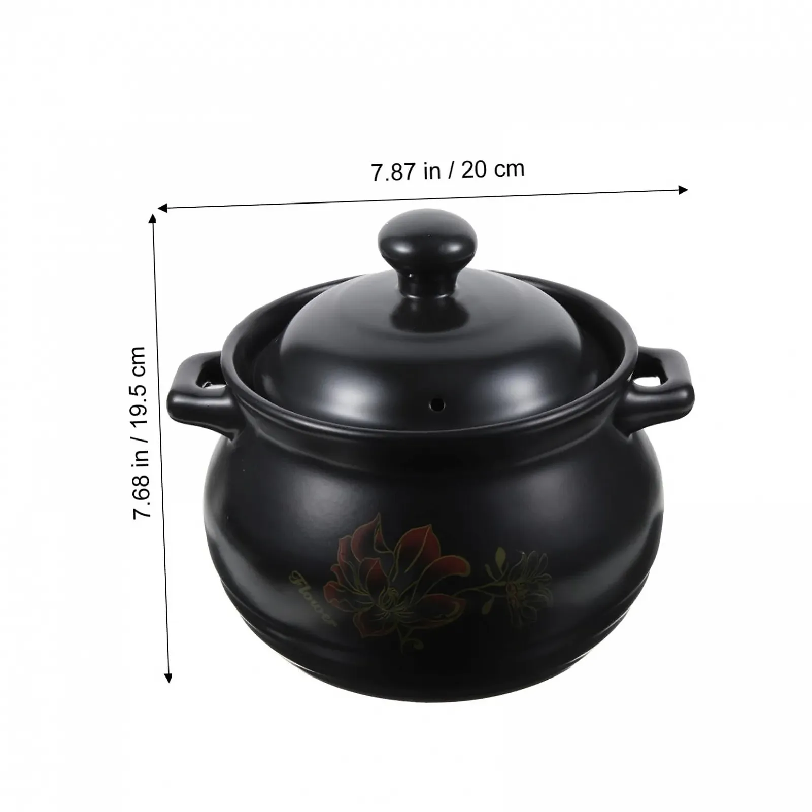 Кастрюля для супа керамическая Черная с керамической ручкой, фото №8 Кастрюля для супа керамическая Черная с керамической ручкой, фото №8