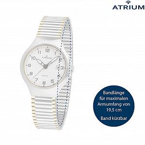 Женские аналоговые кварцевые часы Atrium A27-64, нержавеющая сталь, 5 Bar, дата, люминесцентные стрелки, гибкий браслет, двухцветный synthetic.ua - Фото 1