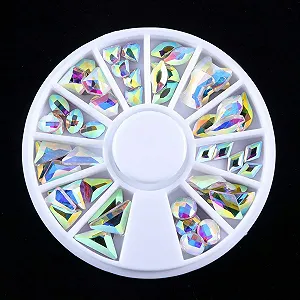 Мікс Rainbow Трикутник Ромб Діамант Плоский Чорний 60 шт. - Фото 1