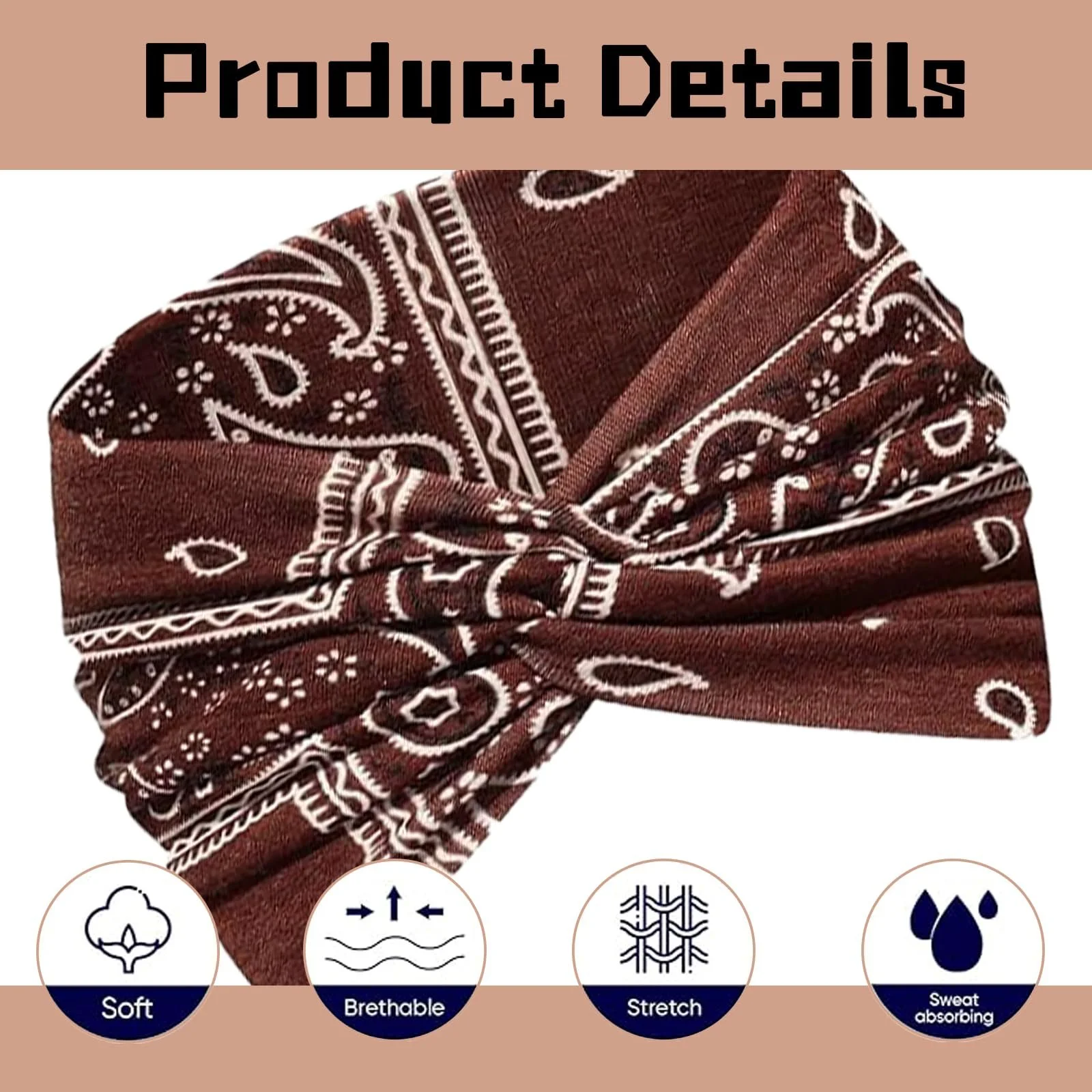 Пов'язка Літня Жіноча Різні Кольори, фото №4 Пов'язка Літня Жіноча Різні Кольори, фото №4