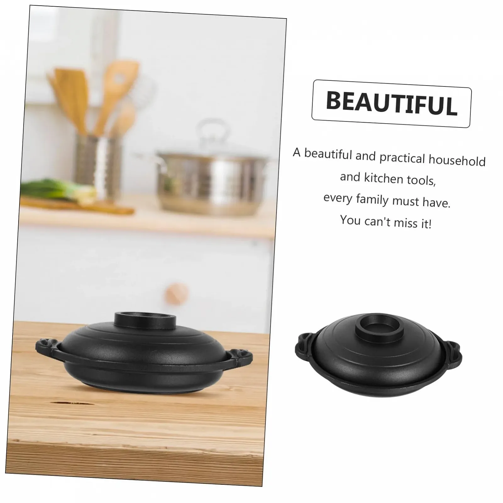 Гусятниця для запікання керамічна антипригарна з плоским дном для швидкого та рівномірного нагрівання, фото №4