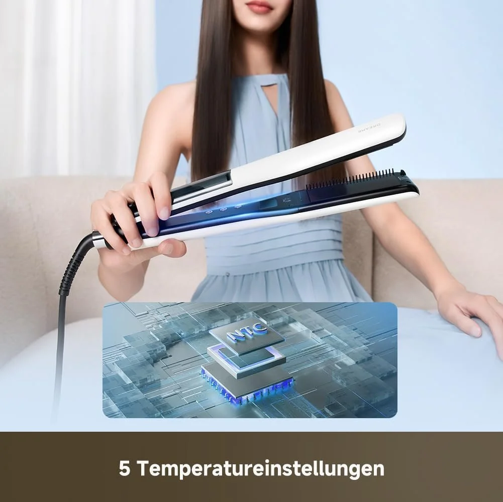 Випрямляч для волосся dreame AuraSteam Straight 3D пластини 5 температурних режимів, фото №6