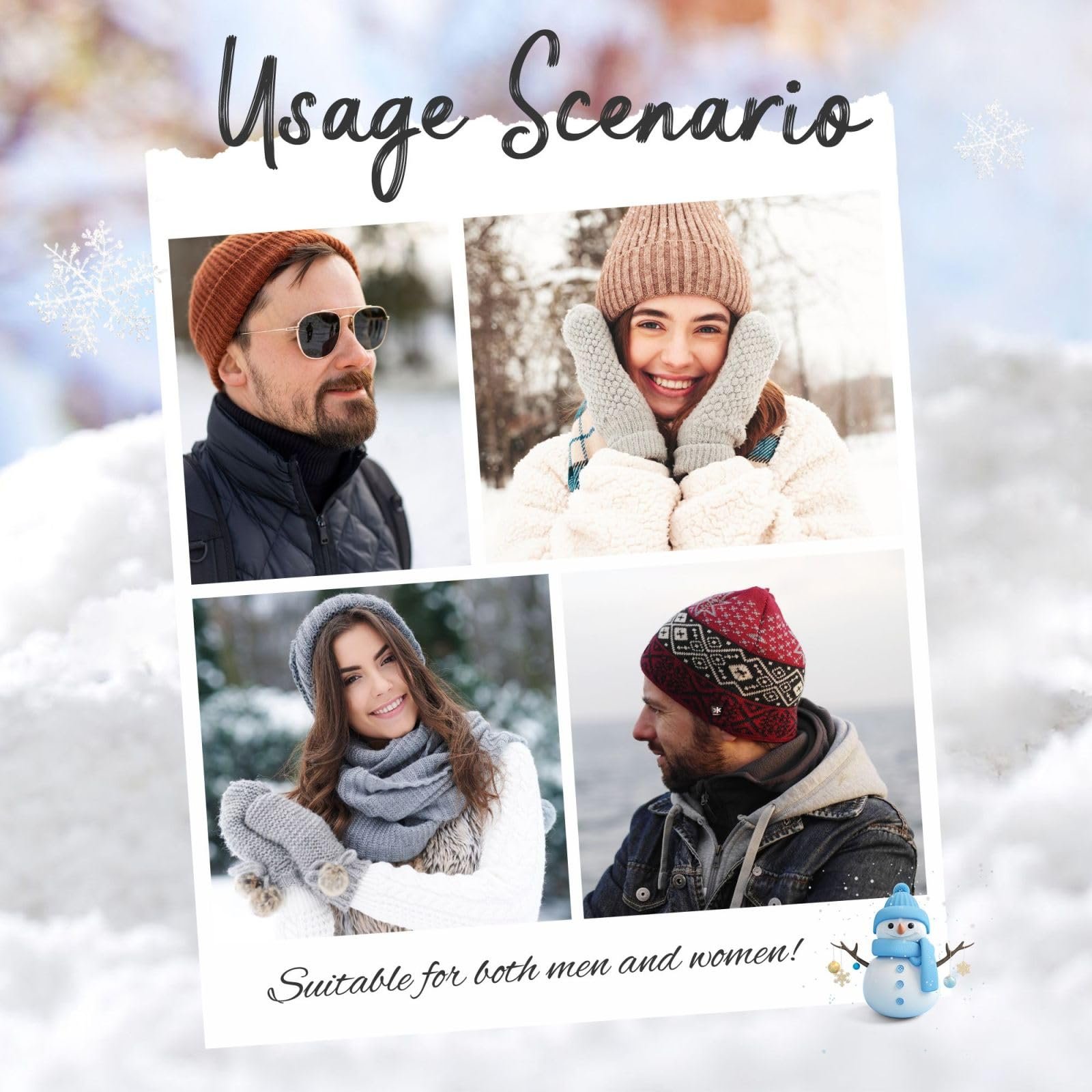 Вязаная шапка DngSer с принтом Пасхальной радости, теплая, фото №8