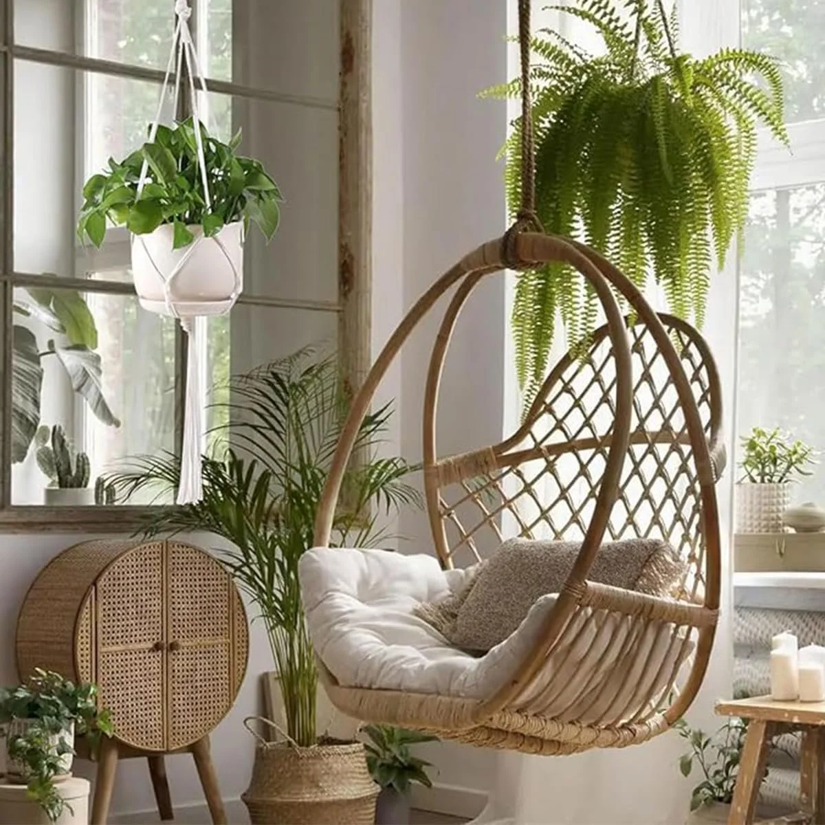 Підвісні кошики макраме 6 шт. бавовняна мотузка, фото №7 Підвісні кошики макраме 6 шт. бавовняна мотузка, фото №7