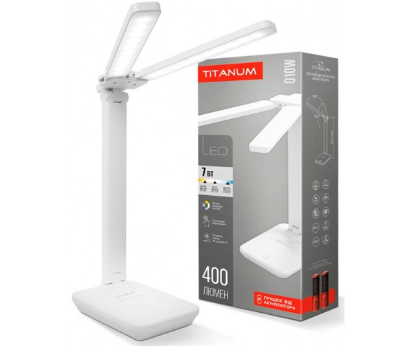 LED лампа настiльна з акумулятором TITANUM TLTF-010W 6W 2700-6000K, фото №3