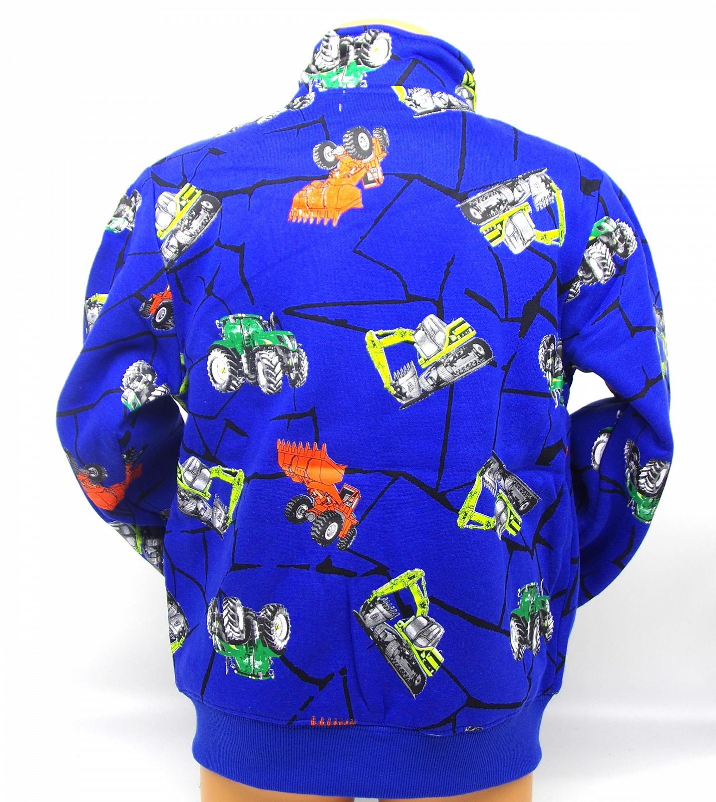 Куртка-свитшот Moderei для мальчиков с принтом фотографии трактора-экскаватора, размеры 98-128, фото №6