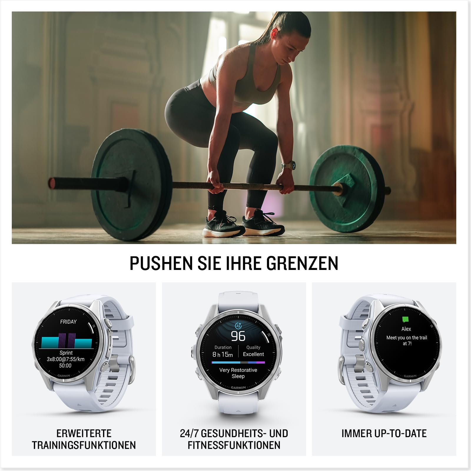 Смарт-часы Garmin fēnix 8 GPS Multisport 43 мм AMOLED, сенсорный/кнопочный дисплей 1.3 дюйма, фонарик, карты Topo, более 80 предустановленных спортивных приложений, телефония, Music Pay, фото №4