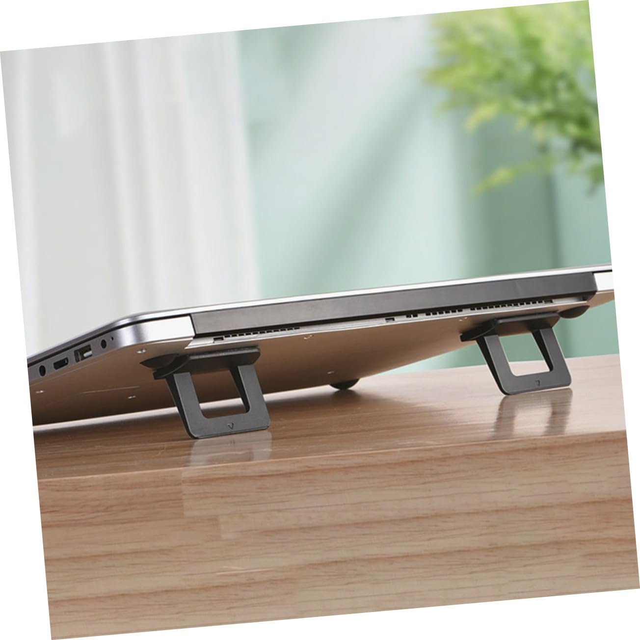 Подставка для ноутбука складная SEWACC PC материал, эргономичный угол обзора, вентилируемая подставка для лучшего охлаждения, стабильная подставка для ноутбука, компактная и портативная, фото №8