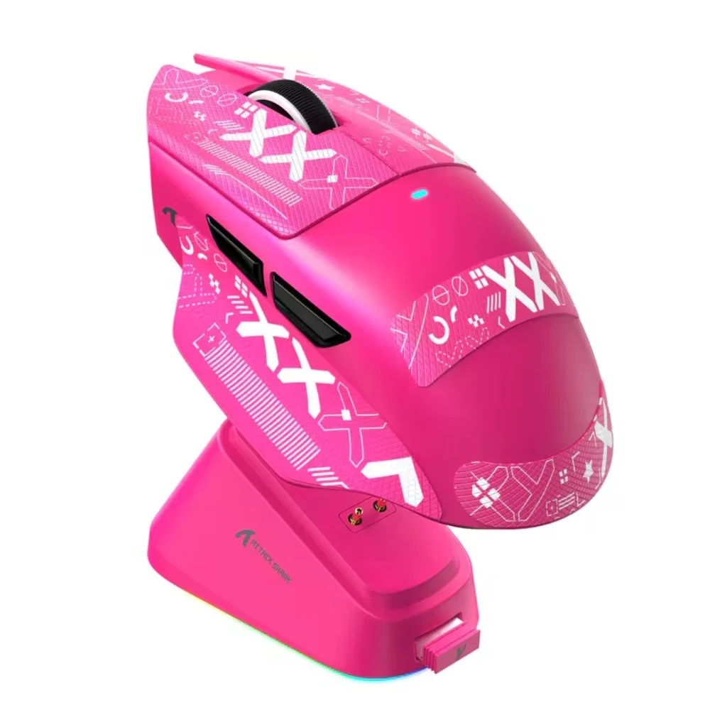 Комп'ютерна миша Attack Shark V6 PAW3311 25000DPI 1000Гц Berry Red, фото №2 Комп'ютерна миша Attack Shark V6 PAW3311 25000DPI 1000Гц Berry Red, фото №2