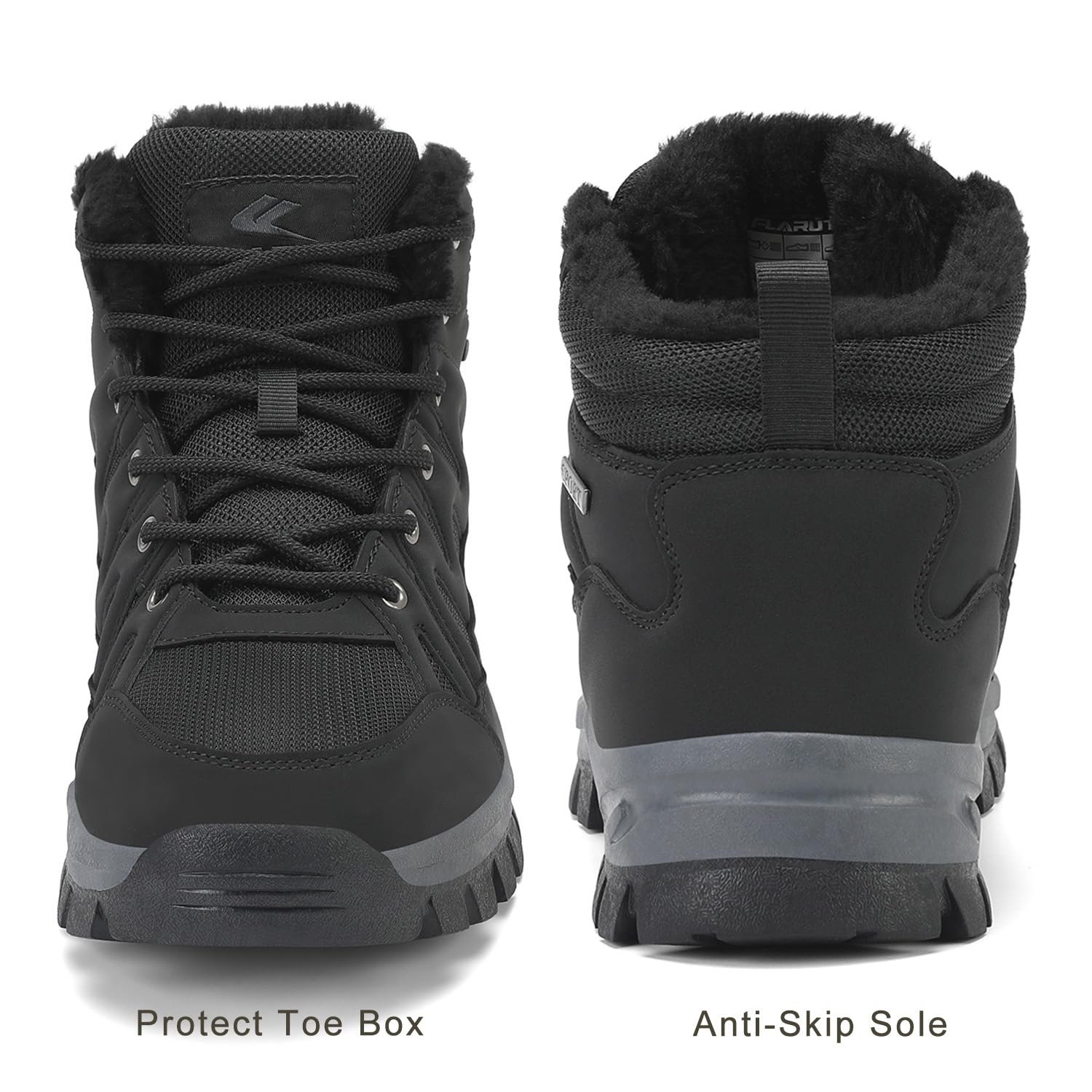 Чоловічі черевики для хайкінгу FLARUT, утеплені зимові чоботи для снігу, трекінгу, фото №4 Чоловічі черевики для хайкінгу FLARUT, утеплені зимові чоботи для снігу, трекінгу, фото №4