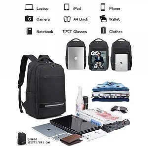 Рюкзак для ноутбука 17 дюймов Business Multifunctional Waterproof USB synthetic.ua - Фото 1