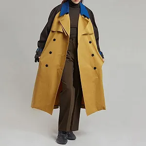 Пиджак Shevog Женский повседневный элегантный с лацканами на пуговицах Длинный synthetic.ua - Фото 1