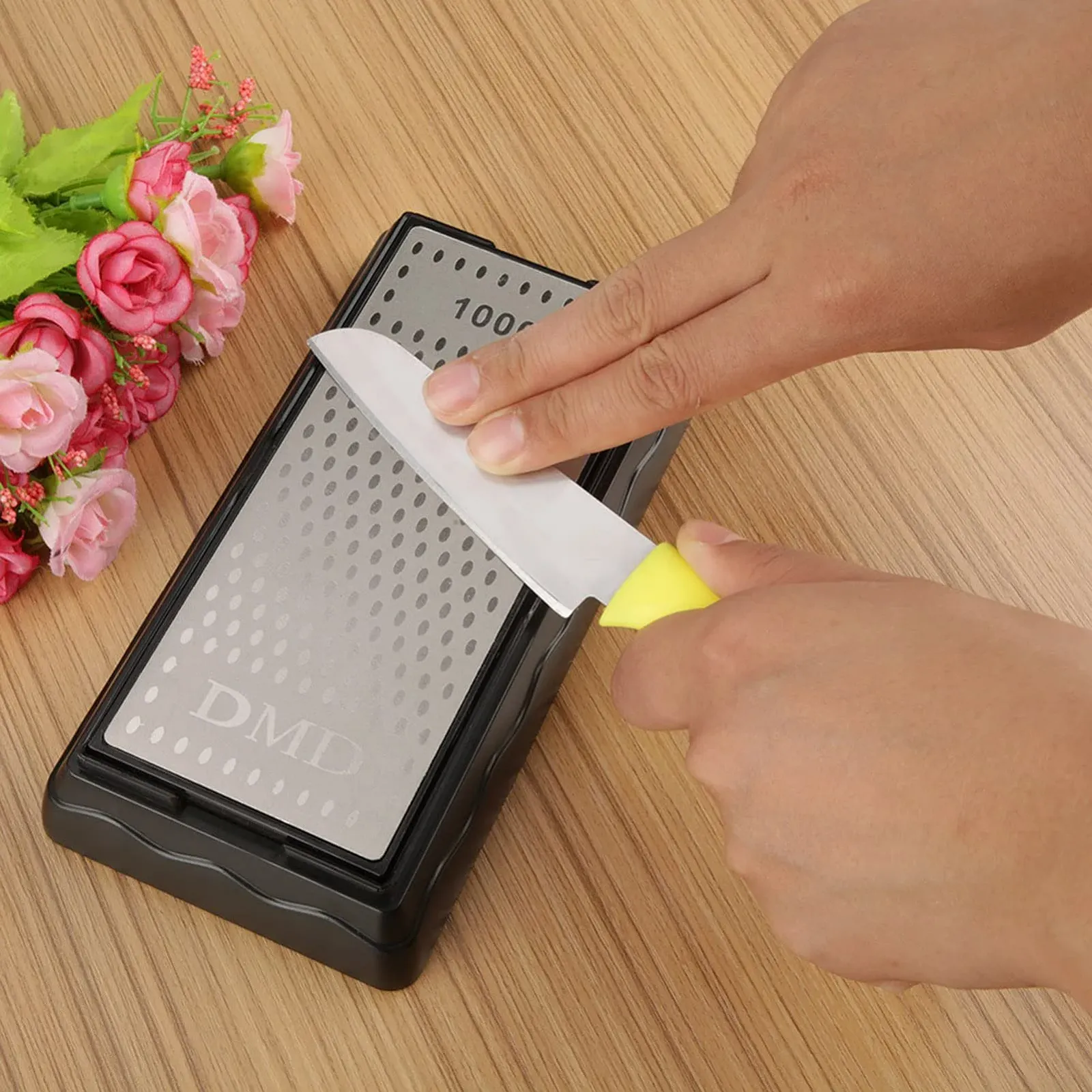 Точильний камінь Haofy алмазний двосторонній 400/1000 грит з силіконовою основою, фото №2