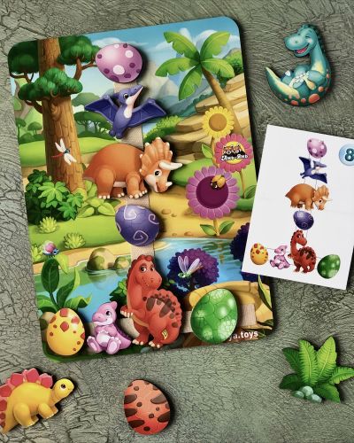 Деревянная игра на липучках Долина динозавров [tsi223633-TSI], фото №2