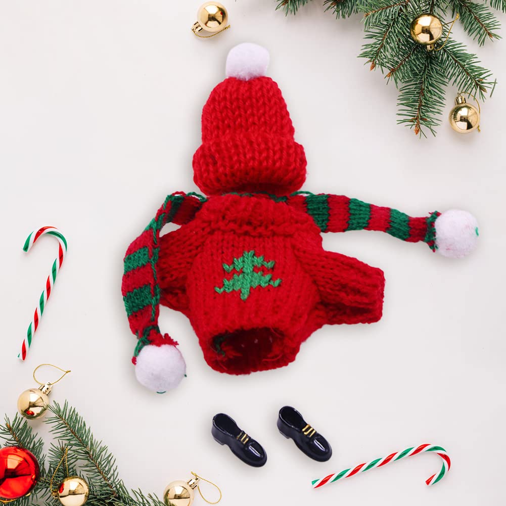 Набір аксесуарів для ляльок NGUMMS Christmas Doll Clothing Costume Accessories Різдвяний аксесуар для ляльок-ельфів 1:12 (#002), фото №3